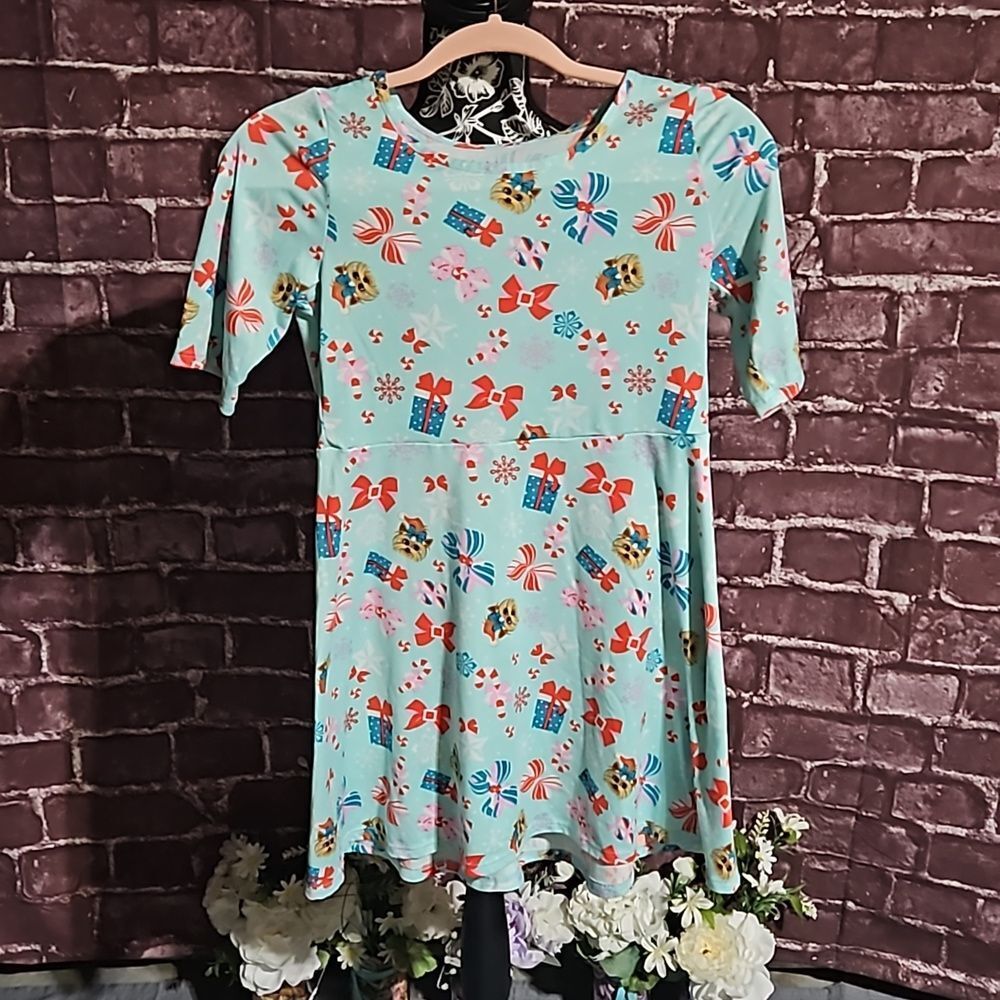 Nickelodeon  Jojo Siwa Winter Peppermint Puppies Dress